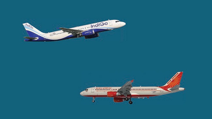 air india indigo flights