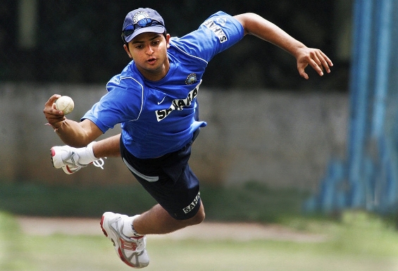 suresh raina catch