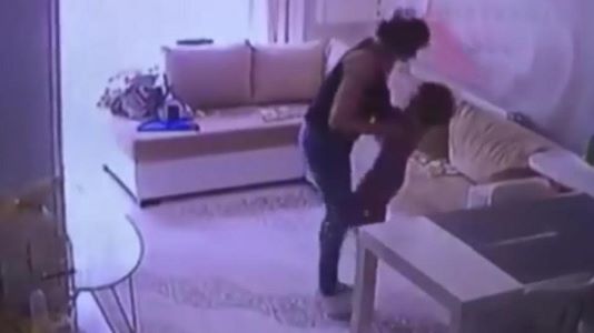 Nanny caught slapping baby video