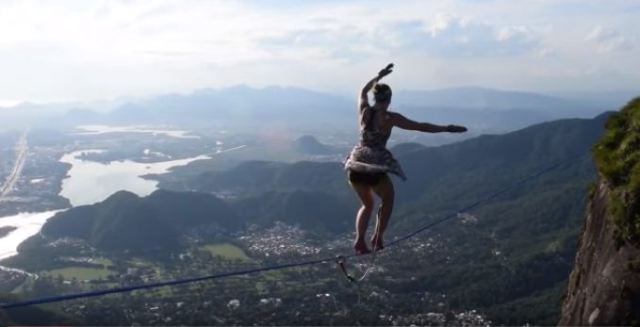 girl climbing