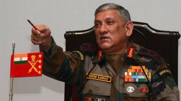 bipin rawat warns pakistan