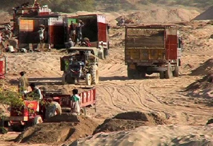 illegal land mining