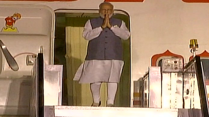 pm modi reached delhi