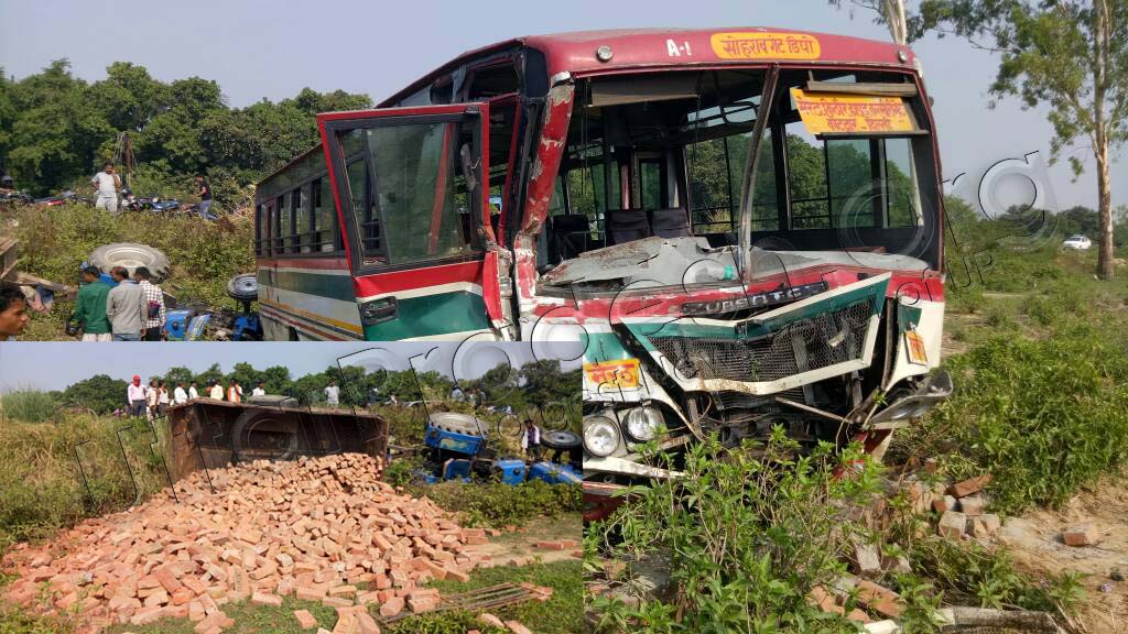 road accident in itaunza lucknow