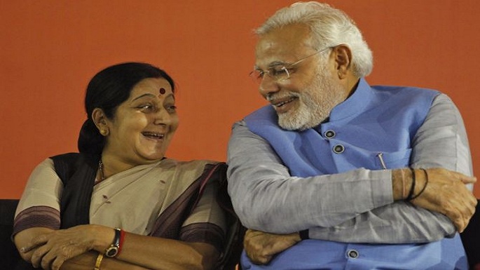 modi appreciate sushma swaraj