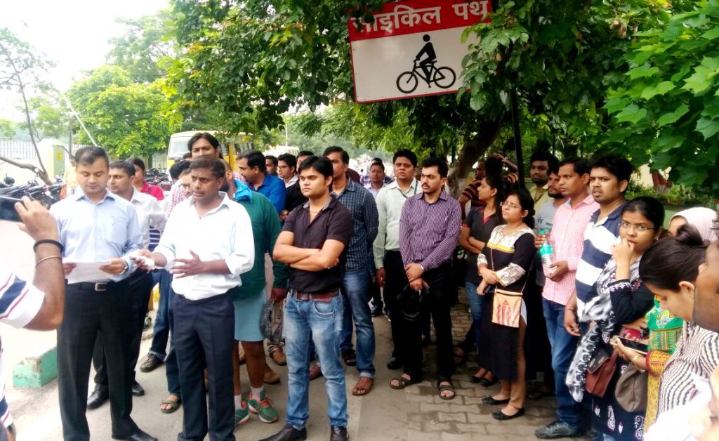 tcs engineers protest in lucknow