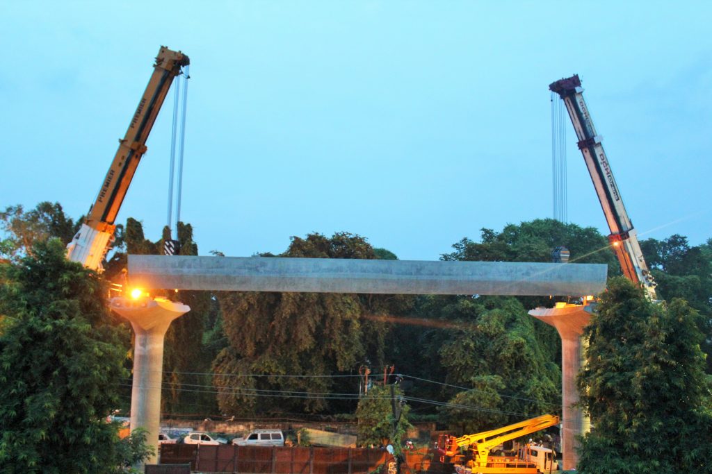 LMRC has started erecting U-Girders