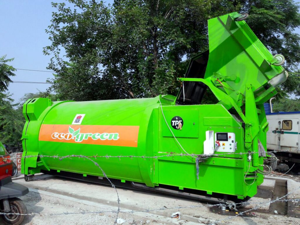 Compactor dustbin machine