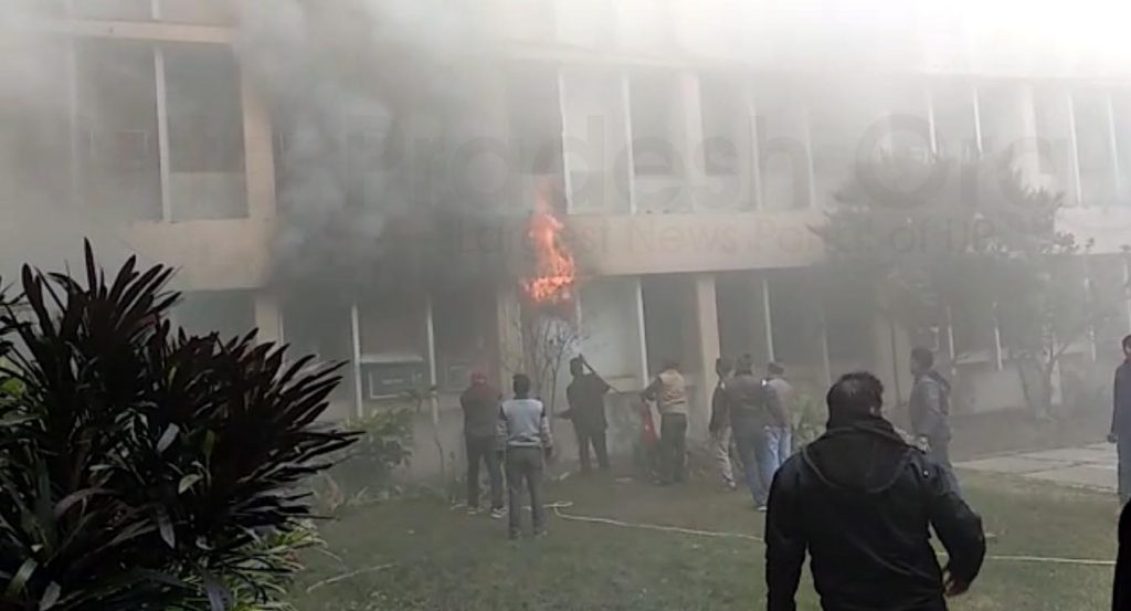 Major fire breaks out at BRD hospital Principal office