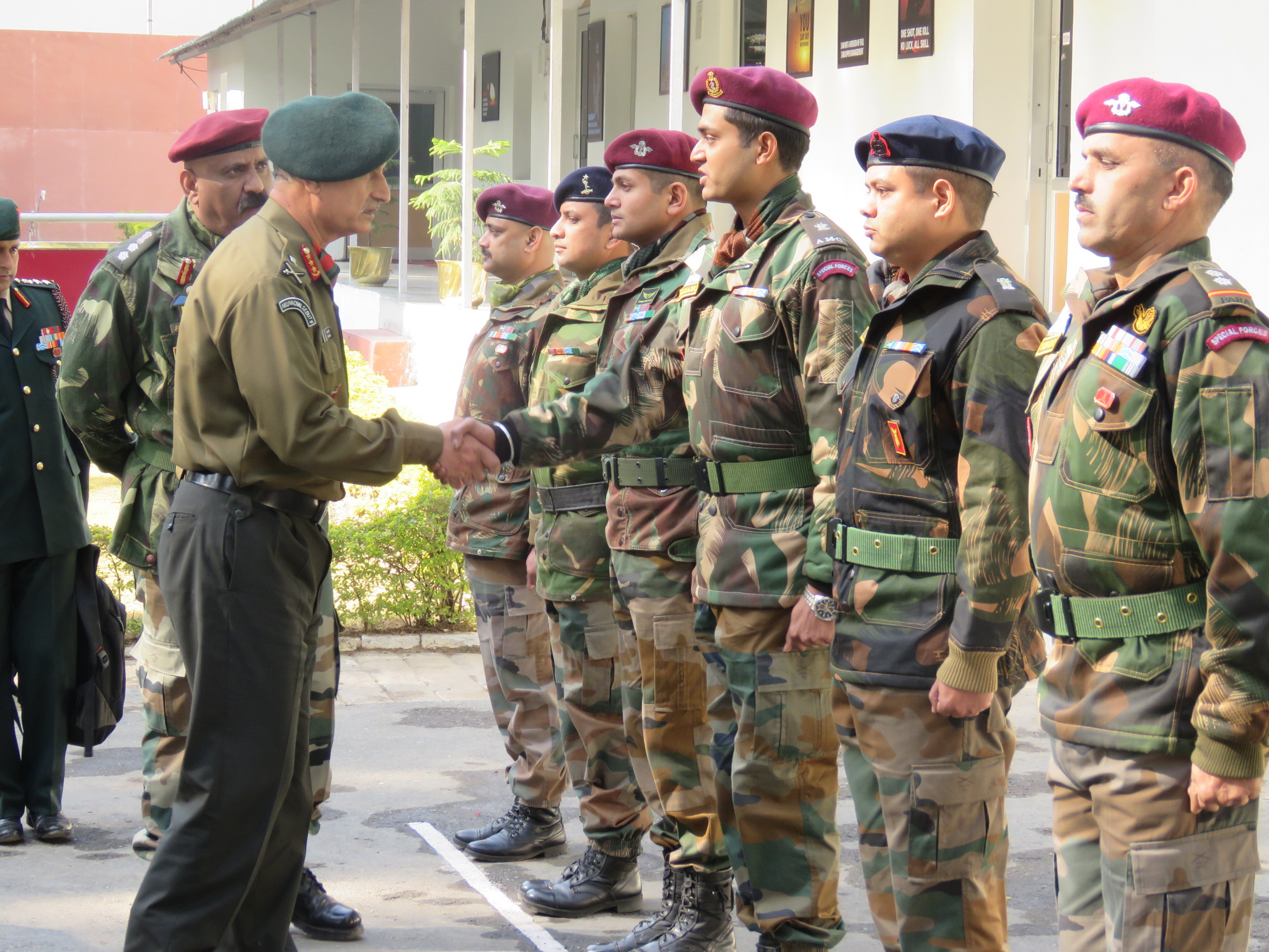 lieutenant general balwant singh negi visits nahan military station