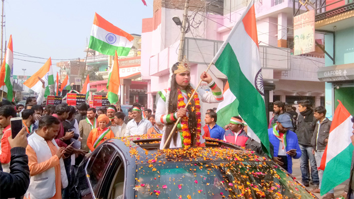 tiranga yatra 2018 by mankameshwar mandir lucknow