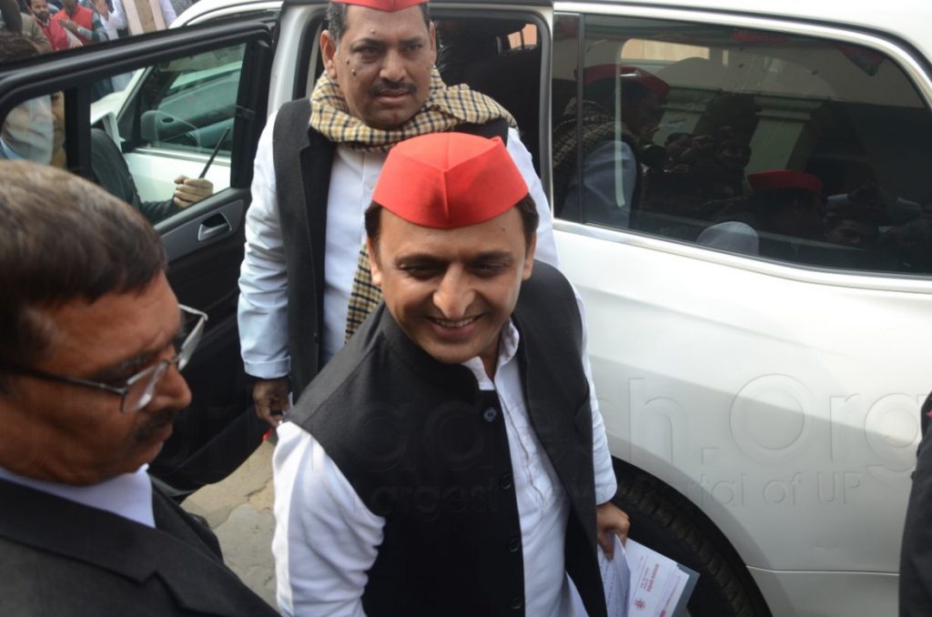 Samajwadi Party's National President Akhilesh Yadav press conference