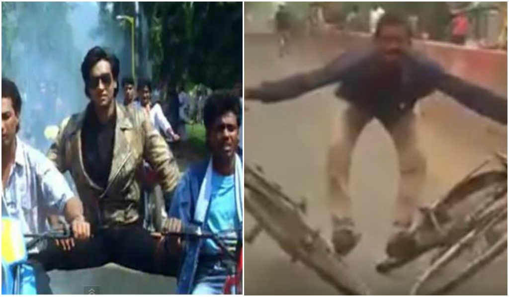 ajay devgan stunts copy man video