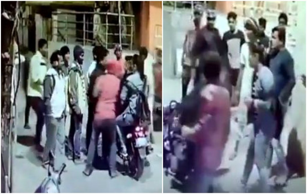 couple beaten bangalore video