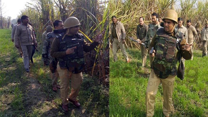 encounter In Ghaziabad between gangsters and police