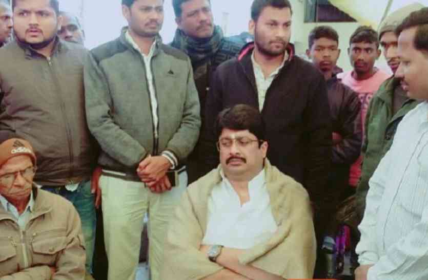 dalit student murder case raja bhaiya meet family