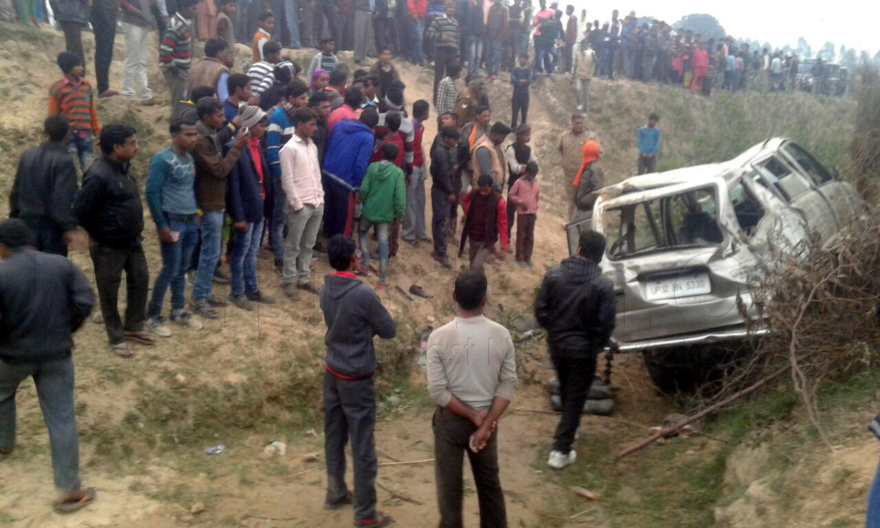 horrific road accident in unnao