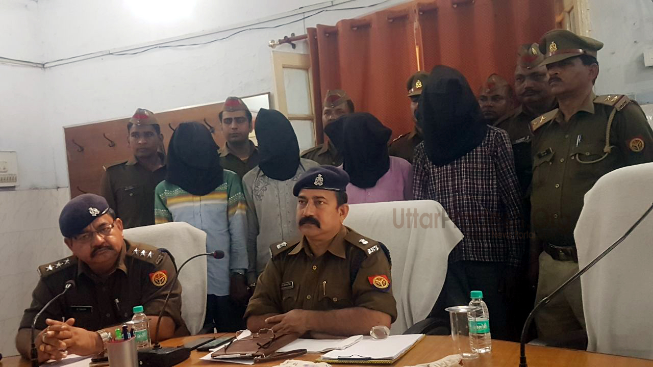 four criminal arrested seven Escaped in robbery case majhila hardoi