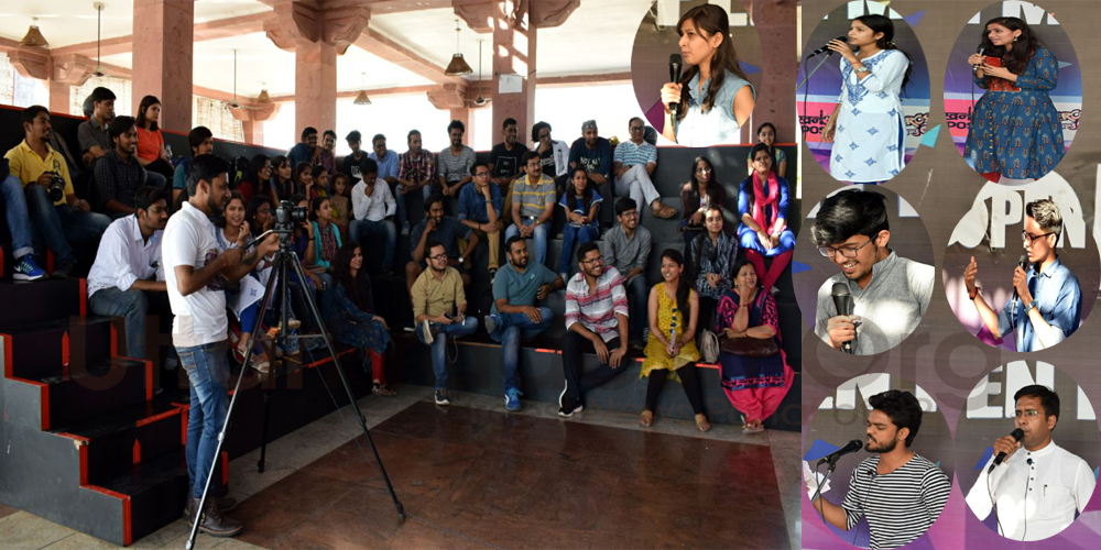 team hawabaji created plenty of entertainment through open mic in lucknow