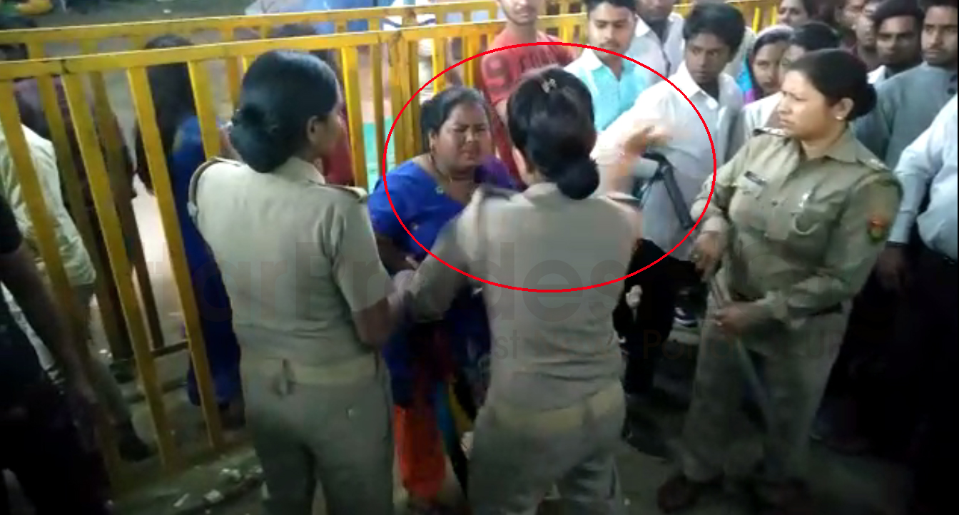 female cop beaten to woman in bulandshahr video goes viral