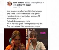 Somi Saxena Facebook Post 