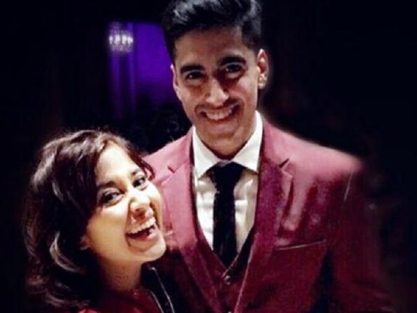 Shweta Tripathi with rapper SlowCheeta