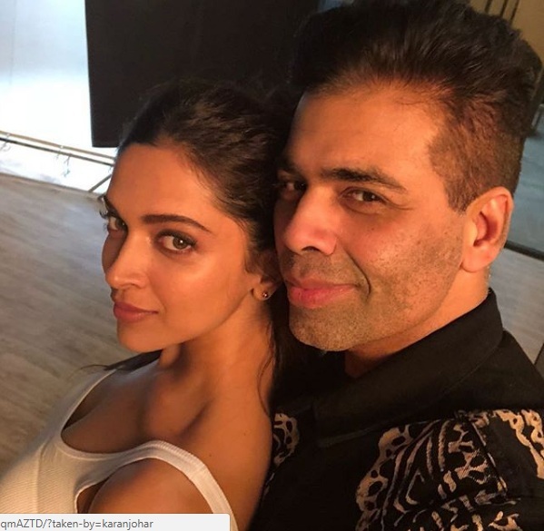 Deepika Padukone and Karan Johar