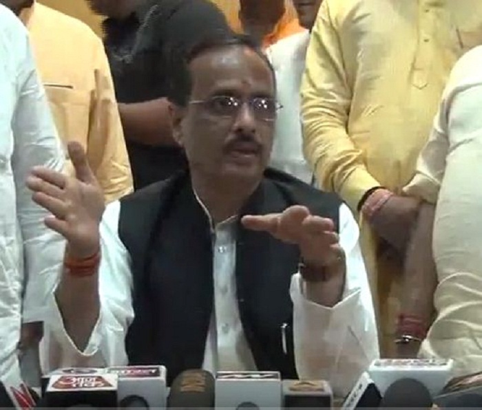 deputy CM dinesh sharma press conference in meerut