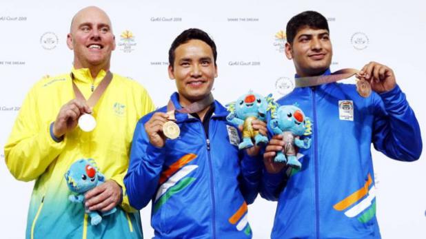 cwg-2018 pistol-king-jitu-rai-wins-gold-as-weightlifter-pardeep-wins-silver