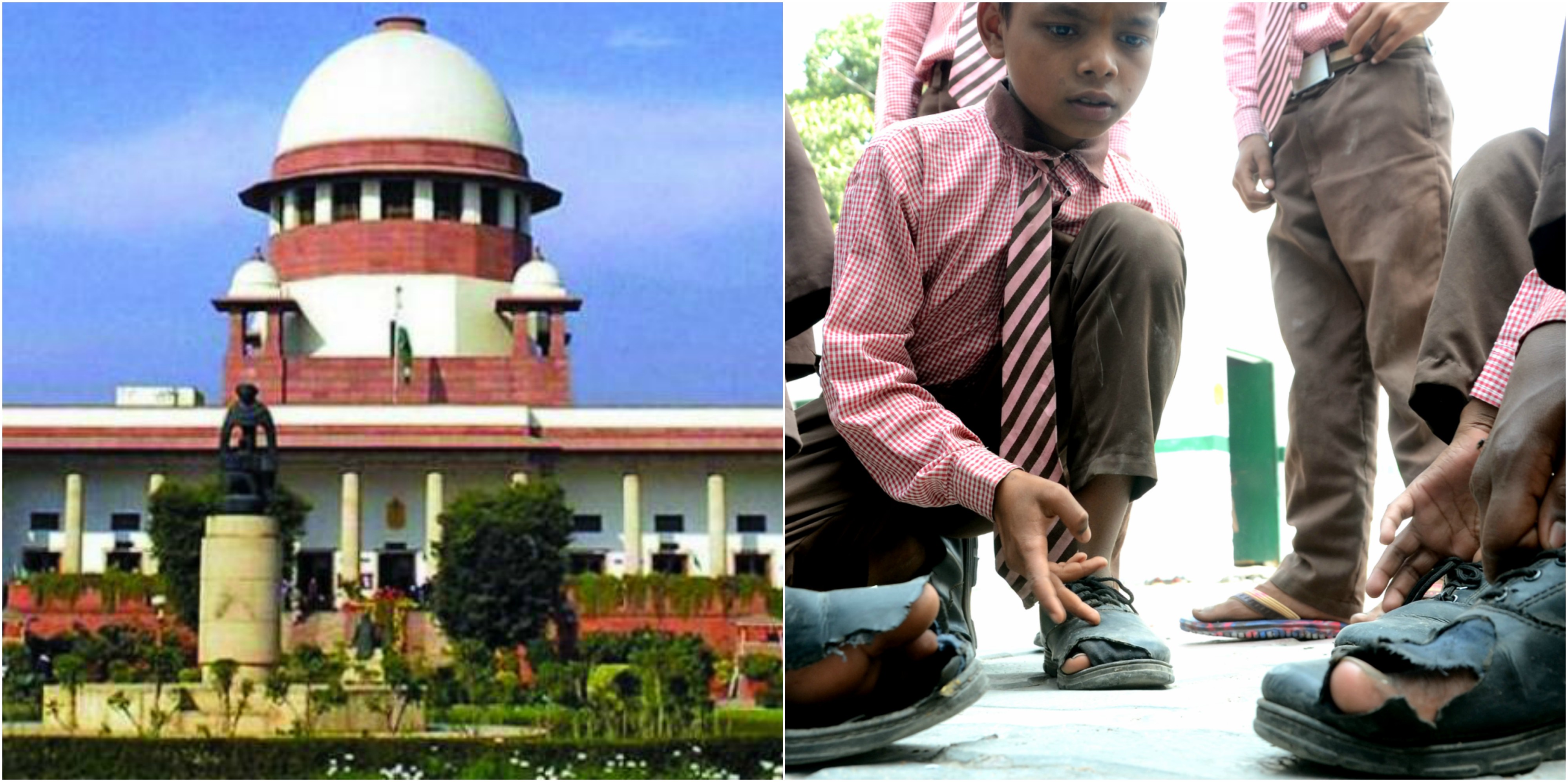 high Court asks state government to submit report on school torn shoes