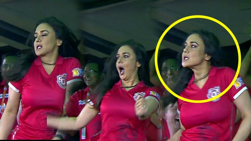 preity zinta celebrating