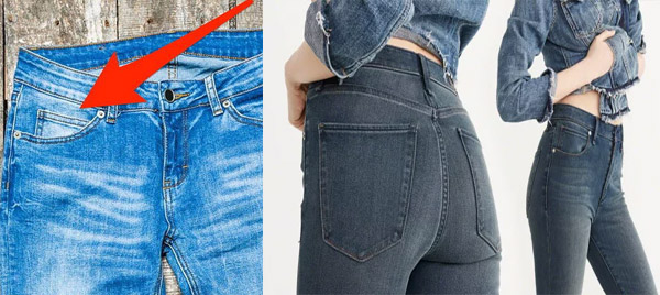 small pocket jeans