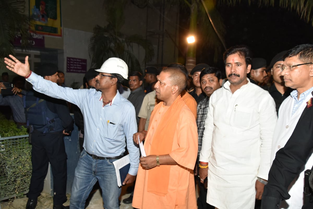 CM Yogi 2 day banaras visit 5 projects tour late night