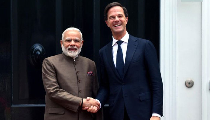 Netherlands prime-minister arrived-India-to meet Pm modi