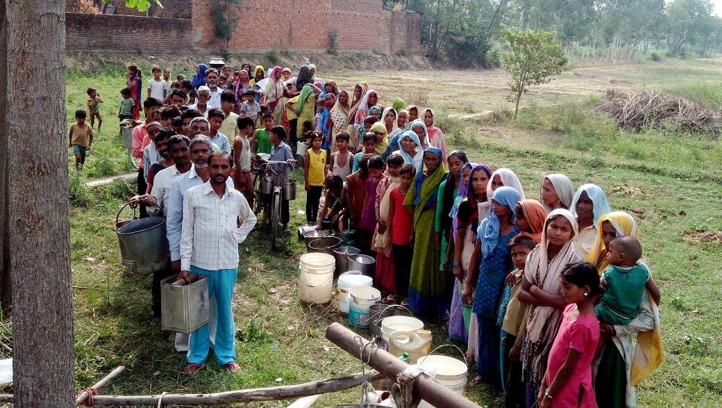 water crisis: hand pump borewell Tube well drained