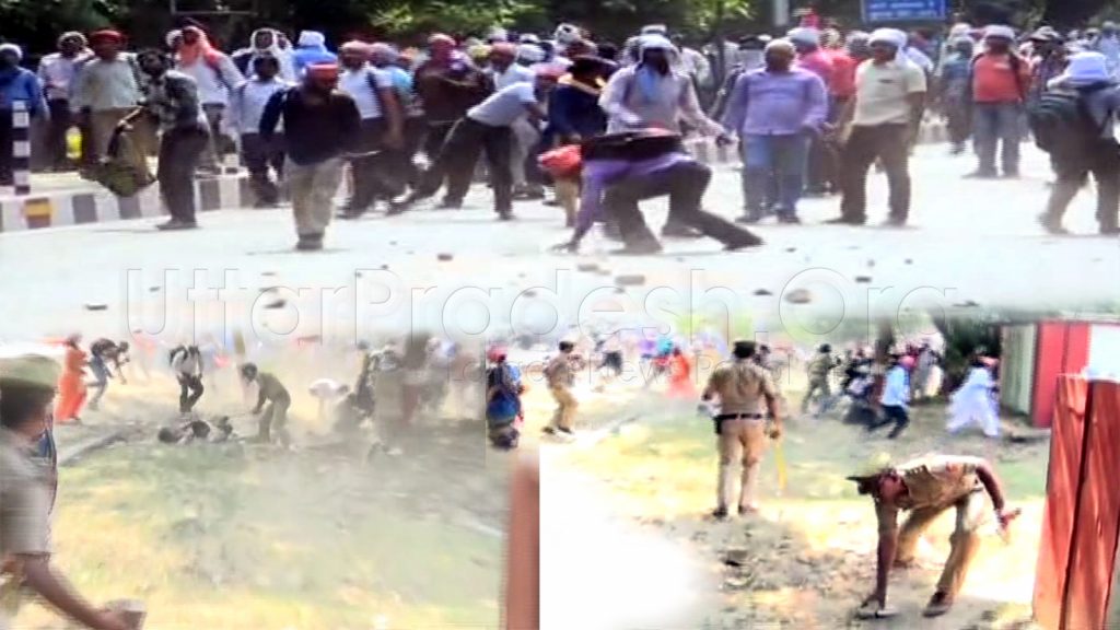 lathicharge on bed tet candidates stone pelting many police cop injured