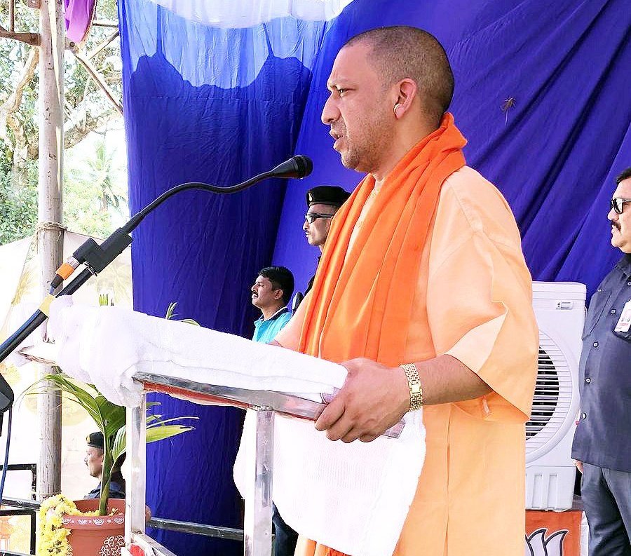 karnataka-election-cm yogi adityanath-rally-at-sirsi-in-karnataka