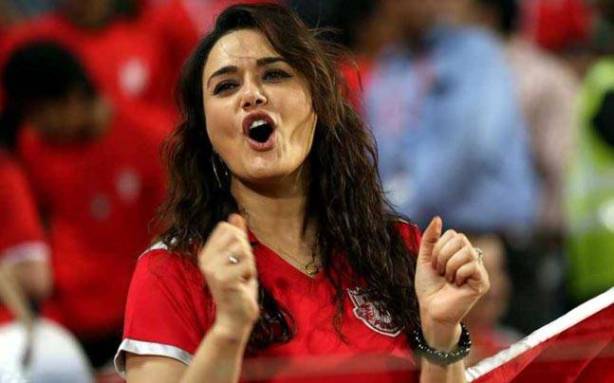 preity zinta celebrating