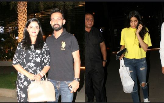 Janhvi Kapoor and Ajinkya Rahane snapped at Yauatcha BKC