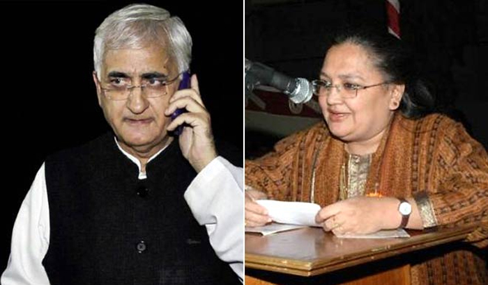 chargesheet allowed to file against salman khurshid wife