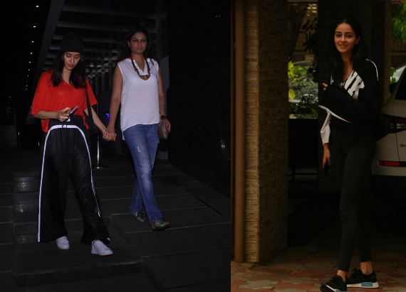 Ananya Pandey and Shraddha Kapoor snapped at Bandra