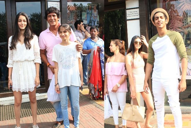 The Next Gen Star Ananya Pandey and Family at Bandra Restaurant