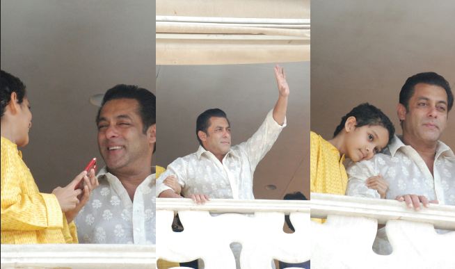 Salman Khan wished Eid Mubarak to his Fans! : View Pics