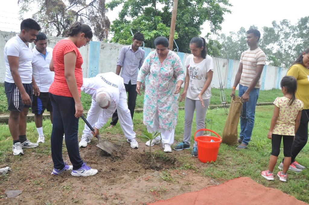 Tree Plantation Drive At Air Force Station Memaura