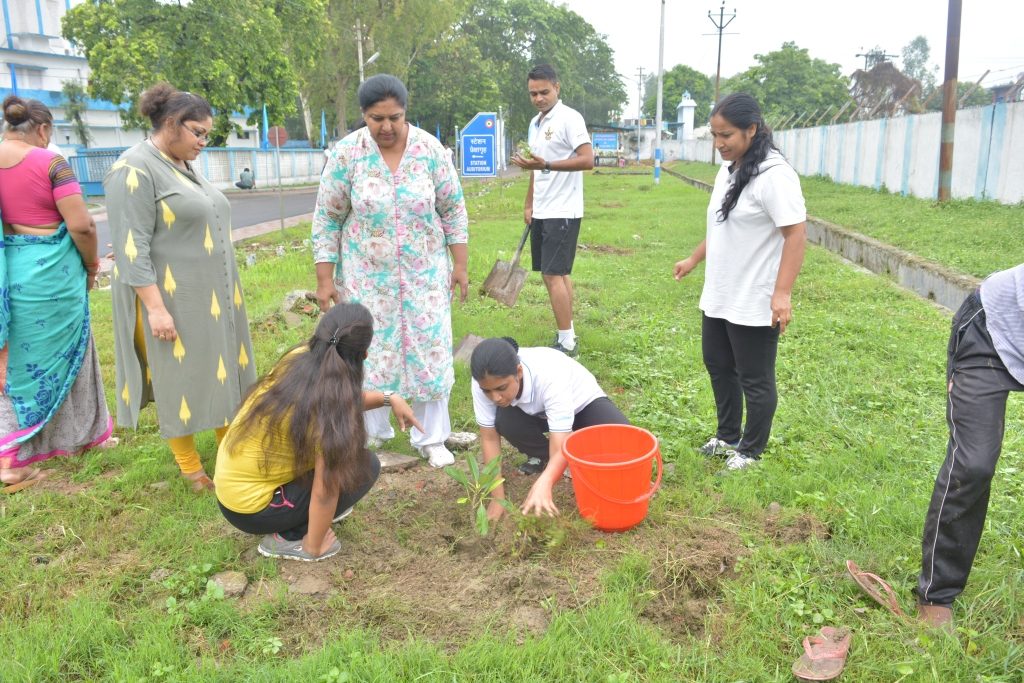 Tree Plantation Drive At Air Force Station Memaura