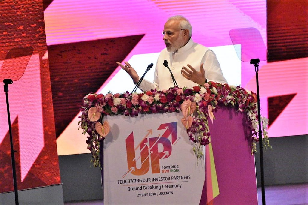 pm-modi-live groundbreaking-ceremony talk about investors