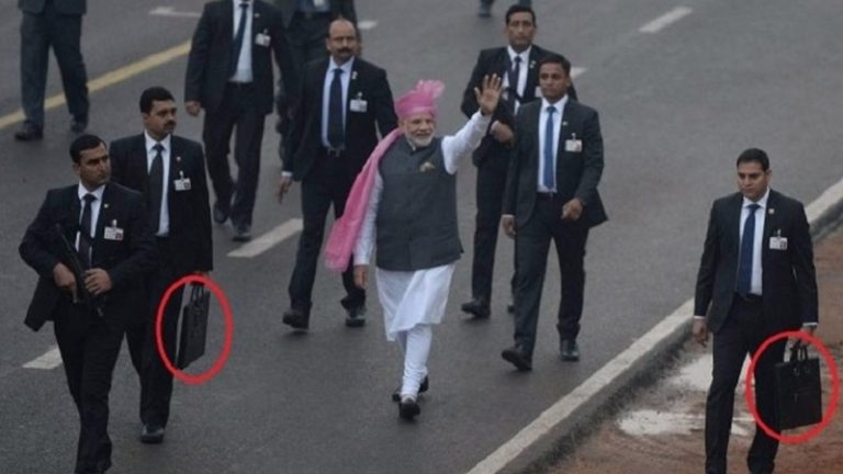 pm modi bodyguard briefcase