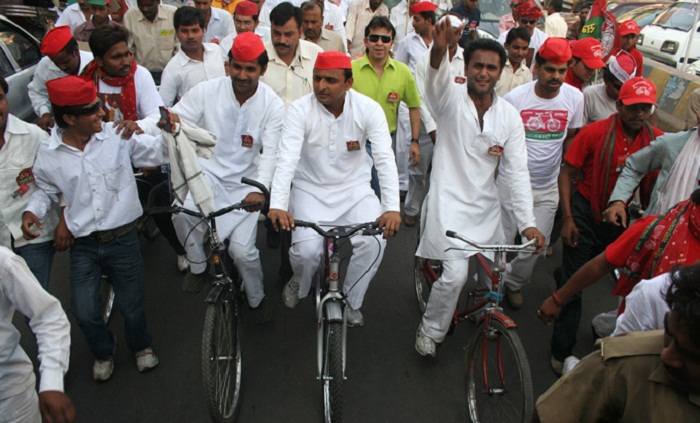 samajwadi party cycle yatra