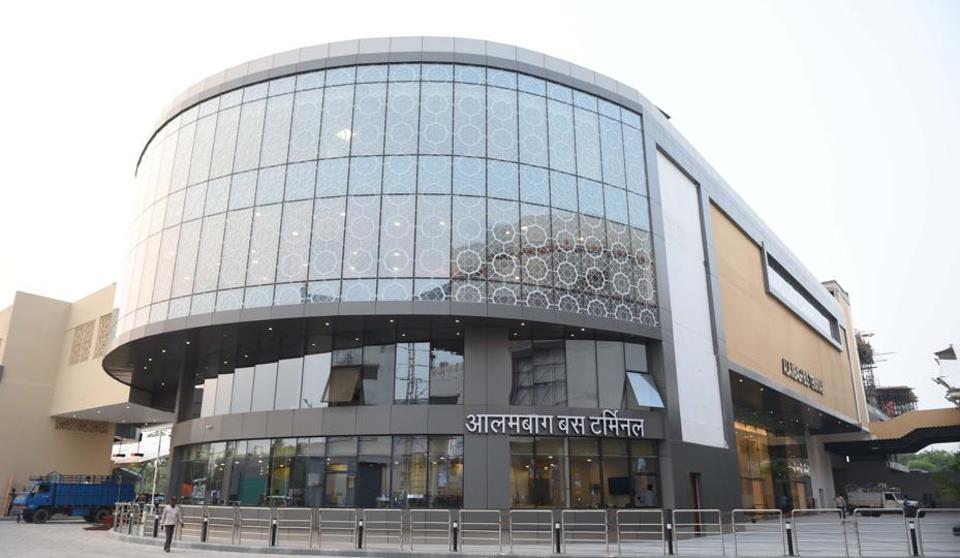 millions invested Alambagh Bus Terminal Roof dripping rain