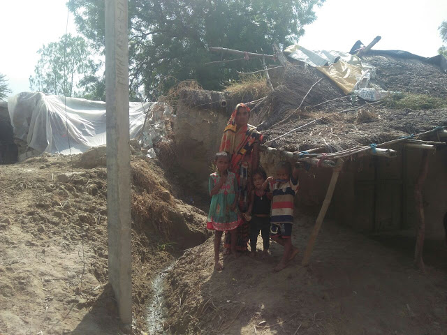 Many villagers families become homeless due raw houses collapse